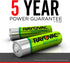 Rayovac Rechargeable AA Batteries, 8 Pack, NiMH Double A Batteries