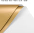 MECCANIXITY 10 Pcs Double Sided Color Flower Wrapping Paper White+Gold 22.8"x22.8" Waterproof for Florist Bouquet Supplies, DIY Crafts, Gift Box Packaging