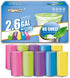 FORID Small Bathroom Trash Bags - 2.6 Gallon Colored Garbage Bags, 250 Counts, Unscented Waste Can Liners
