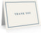 Quni Brand Classic Thank You Note Card Set (24 cards with blank matching