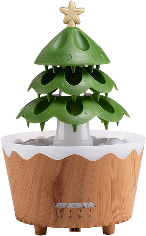 LUCOJET Essential Oil Diffuser, Christmas Tree Aromatherapy Diffuser, 250ML Ultrasonic Cool Mist Humidifier