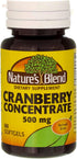 Nature's Blend Cranberry Concentrate 500 mg Soft Gels, 60 ct, Pack of 2