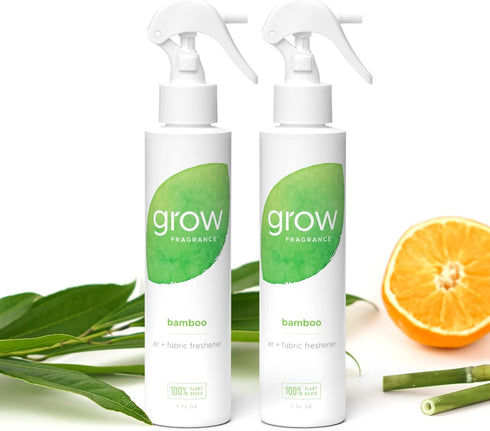 Grow Fragrance Scented Fabric and Room Air Freshener Spray - Certified Non-Toxic, 100% Plant-Based Essential Oils - 5