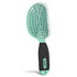 NuWay 4HAIR Double Curved Detangling Brush, U.S. Patented, Hair Dryer Safe, Mint Green