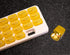 31 Day Monthly Pill Pod Organizer - Easy Medication Management for Daily Vitamins, Ready for Travel, Yellow