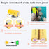 AA Ni-Cd 1.2V 2/3AA 600mAh Rechargeable Battery - 12pcs Yellow