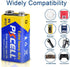 PKCELL 9V Battery Carbon Zinc for Smoke Detectors 6F22 Battery, Ultra Long-Lasting with 10-Year Shelf Life (4 Count)