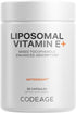 Codeage Liposomal Vitamin E Supplement, 90 Capsules - All Vitamin E Tocopherols, Antioxidant, 3-Month Supply