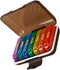 HONITANO Weekly Pill Organizer Case, 7-Day Portable Medicine Box with Colorful Black Shell,
