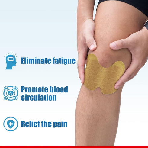 Knee Pain Relief Patches, Fast-Acting Natural Pain Patch Paste, Easy to Use, 48 Count