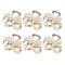 Mobestech 6pcs Hair Clips, Pearl Claw Clips with Rhinestones, Hair Barrettes for Women & Girls Hair Styling