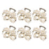 Mobestech 6pcs Hair Clips, Pearl Claw Clips with Rhinestones, Hair Barrettes for Women & Girls Hair Styling