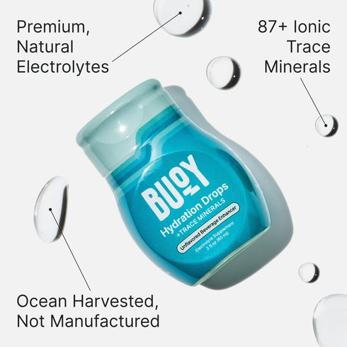 Buoy Electrolyte Drops, 120 Servings, No Sugar, Dietitian Recommended, Trace Minerals & Vitamins