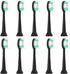 10 Pack Replacement Toothbrush Heads Compatible with AquaSonic Black Series for Electric Toothbrush
