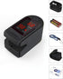Concord Basics Black Fingertip Pulse Oximeter Blood Oxygen Saturation Monitor with Carrying Case & Lanyard