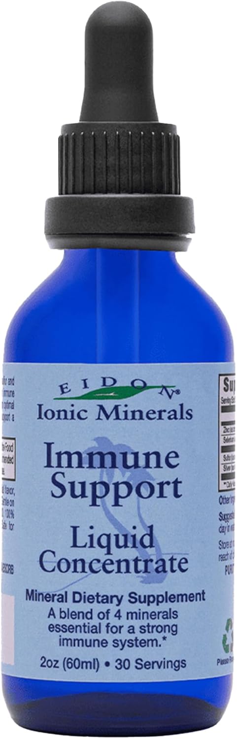 Eidon Ionic Minerals Immune Support Supplement Liquid Concentrate, 2 oz, Immune Booster Drops