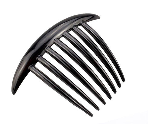 Women's French Twist Combs Plastic Side Hair Comb Set of 6, Seven Tooth, 3 Colors