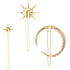 Hedume 12 Pack Vintage Rhinestone Hair Clips, Stars and Moon Hair Pins, Metal Alloy Diamond-studded Accessories for