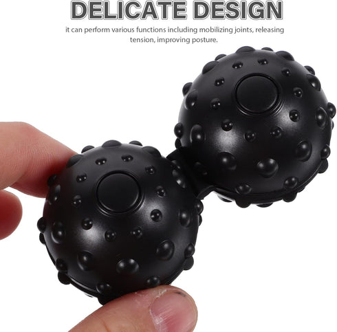 Set 2 of Silicone Peanut Massage Balls for Neck and Back Pain Relief