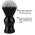Shaving Brush with Wood Handle - Barber Cleaning Hairbrush Neck Duster for Salon and Home
