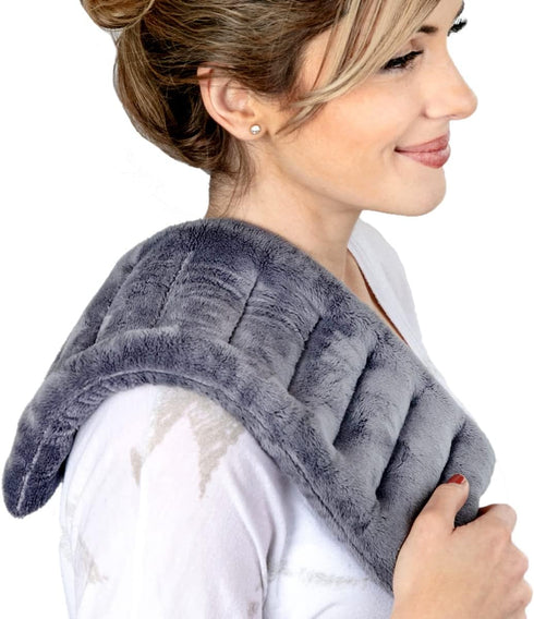 Microwave Heating Pad for Cramps, 6"x16" Reusable Heat Pack, Moist Heating Pad for Muscle Aches