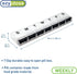 EZY DOSE Weekly (7-Day) AM/PM Pill Organizer, Vitamin Case, Large Compartments, Clear/Black, BPA Free