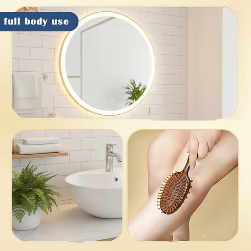 YHNNH Scalp Massager Hair Growth Brush,Head Massager Scalp Stress Relax Dandruff Comb,Wooden Scalp Exfoliator Head