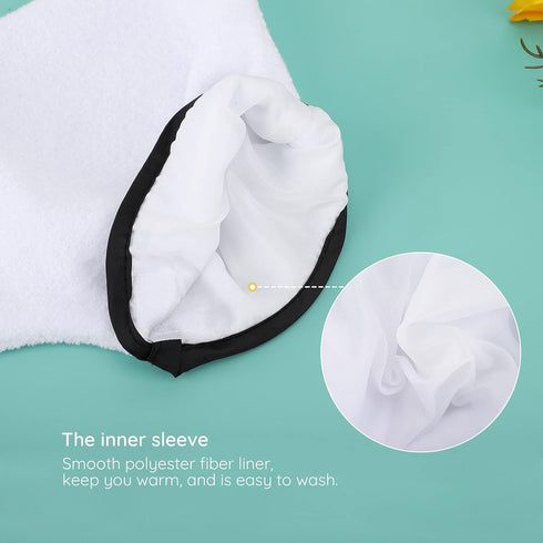 Paraffin Wax Gloves & Booties - Segbeauty Heated SPA Mittens Foot Liners for Hot Wax Hand Therapy, White