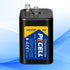 PKCELL 6 6V 4R25 1 Count Volt Lantern Battery, Flashlight Battery with Spring Terminals, Heavy Duty Square Batteries