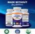 Vitamatic Calcium Magnesium Zinc D3 Boron | 365 Coated Tablets Supplement | Calcium 1200 mg, Magnesium 420mg, Zinc