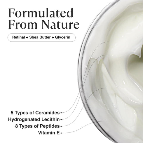 MATKAS Korean Retinol Neck Firming Cream - Skin Tightening Neck Cream for Dehydrated Sagging Skin, 8 Peptides, Shea