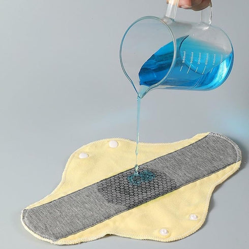 LESSO (6pcs) Reusable Incontinence Pads for Women - Leak-Proof & Waterproof Washable Menstrual Pads - Graphene Aseptic