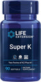 Life Extension Super K with Vitamin K1, K2 mk-7, K2 mk-4, Vitamin C, 90 Softgels, Bone/Heart Health, Gluten-Free