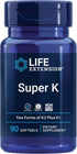 Life Extension Super K with Vitamin K1, K2 mk-7, K2 mk-4, Vitamin C, 90 Softgels, Bone/Heart Health, Gluten-Free