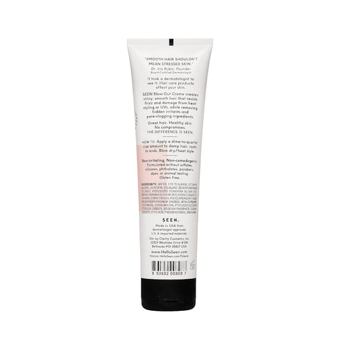 SEEN Scented Blow-Out Creme - Non-Comedogenic & Sulfate-Free Hair Cream, Reduces Frizz & Heat Protectant