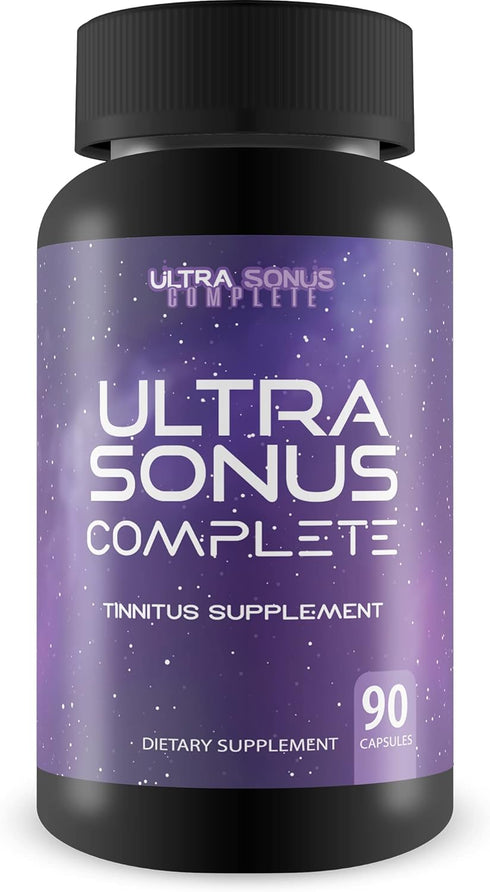 Tinnitus Supplement - Garlic Turmeric Vitamin C Max Formula for Reduced Inflammation & Ear Ringing, Natural Herbal