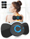 Tens Black Unit with 2 Pads, EMS Microcurrent Mini Massager Machine for Full Body Pain Relief Therapy Device
