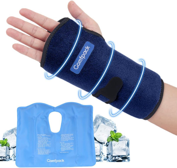 Wrist Ice Pack for Carpal Tunnel - Reusable Hot Cold Therapy Hand Ice Pack Wrap for Hand Surgery, Rheumatoid,