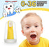 Finger Toothbrush for Toddlers 1-3, Soft Silicone Infant Oral Cleaner with Travel Case, 2 Pcs
