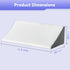 Vekkia Wedge Pillow for Side Sleeping, Ergonomic Back Support Pillow with High-Density Foam for Pregnancy Support, Back