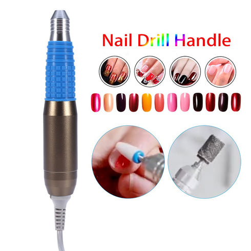 Replacement Nail Drill Pen, Nail Drill Handle, Polish Drill Equipment for Electric Nail Manicure Machine Nail File