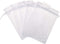 50 Pcs 5x7 inch Gift Wrap Bags, Organza Sheer Clear Tulle Fabric, White Drawstring Sachet for Party Favors