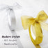 3/8" Width x 50 Yards Metallic Glitter Ribbon, Silver Glitter for Gift Wrapping, Festival Decoration, Wedding, Christmas