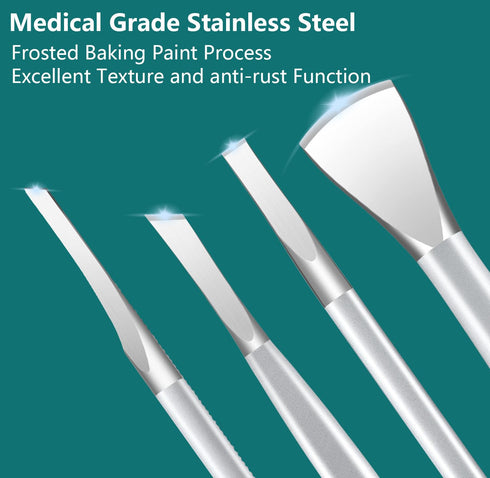 Ingrown Toenail Removal Kit, Professional Pedicure Tools Set, Stainless Steel Foot Care Tools (4 Pcs Set)