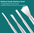 Ingrown Toenail Removal Kit, Professional Pedicure Tools Set, Stainless Steel Foot Care Tools (4 Pcs Set)