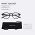 ZENOTTIC Blue Light Blocking Round Reading Glasses for Men Women, Magnification 0.0 to 3.5