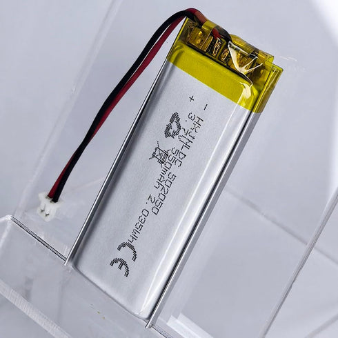 HXJNLDC 3.7V 550mAh 502050 3.7-5V 2-Wire DC Rechargeable Lithium Polymer Battery, Suitable for DIY Electronic Products