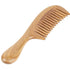 Onedor Handmade 100% Natural Green Sandalwood Hair Combs - Anti-Static Wooden Wide Tooth Detangler Comb