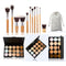 Pure Vie 15 Colors Cosmetics Cream Contour and Highlighting Makeup Kit + 11 Pcs Brushes