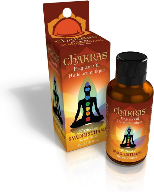 Chakras Essential Oils - Sacral Chakra - Svadhisthana - Natural Oils for Aromatherapy, Massage, Meditation